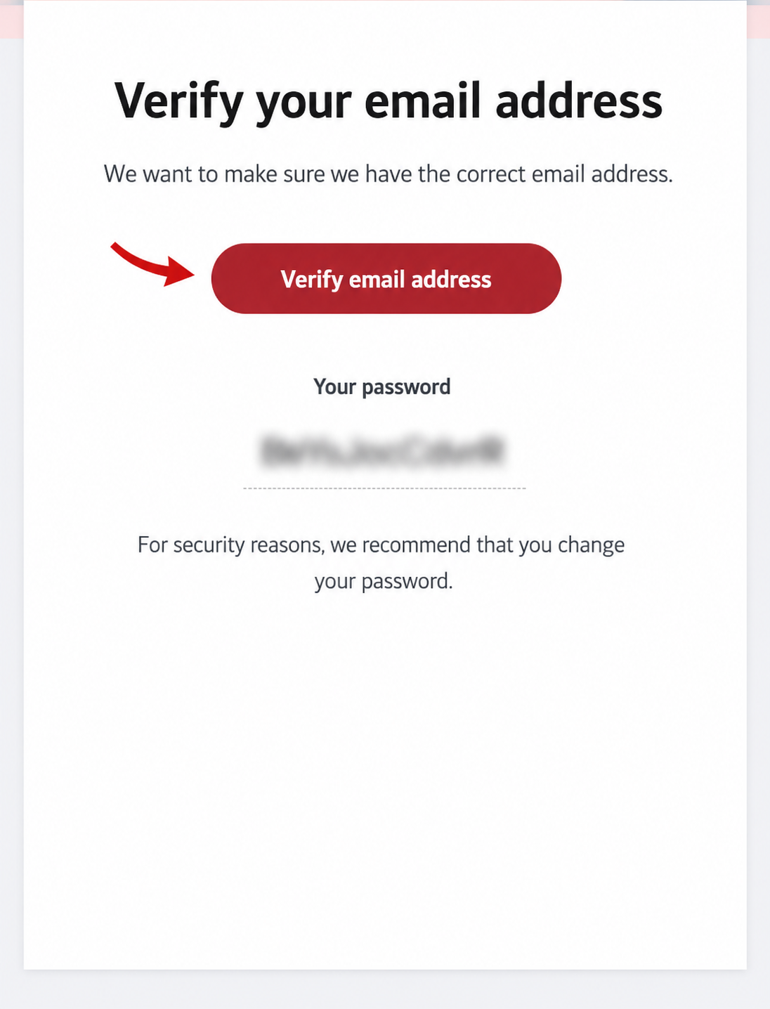 Stripchat verification email with the Verify email address button and one-time password